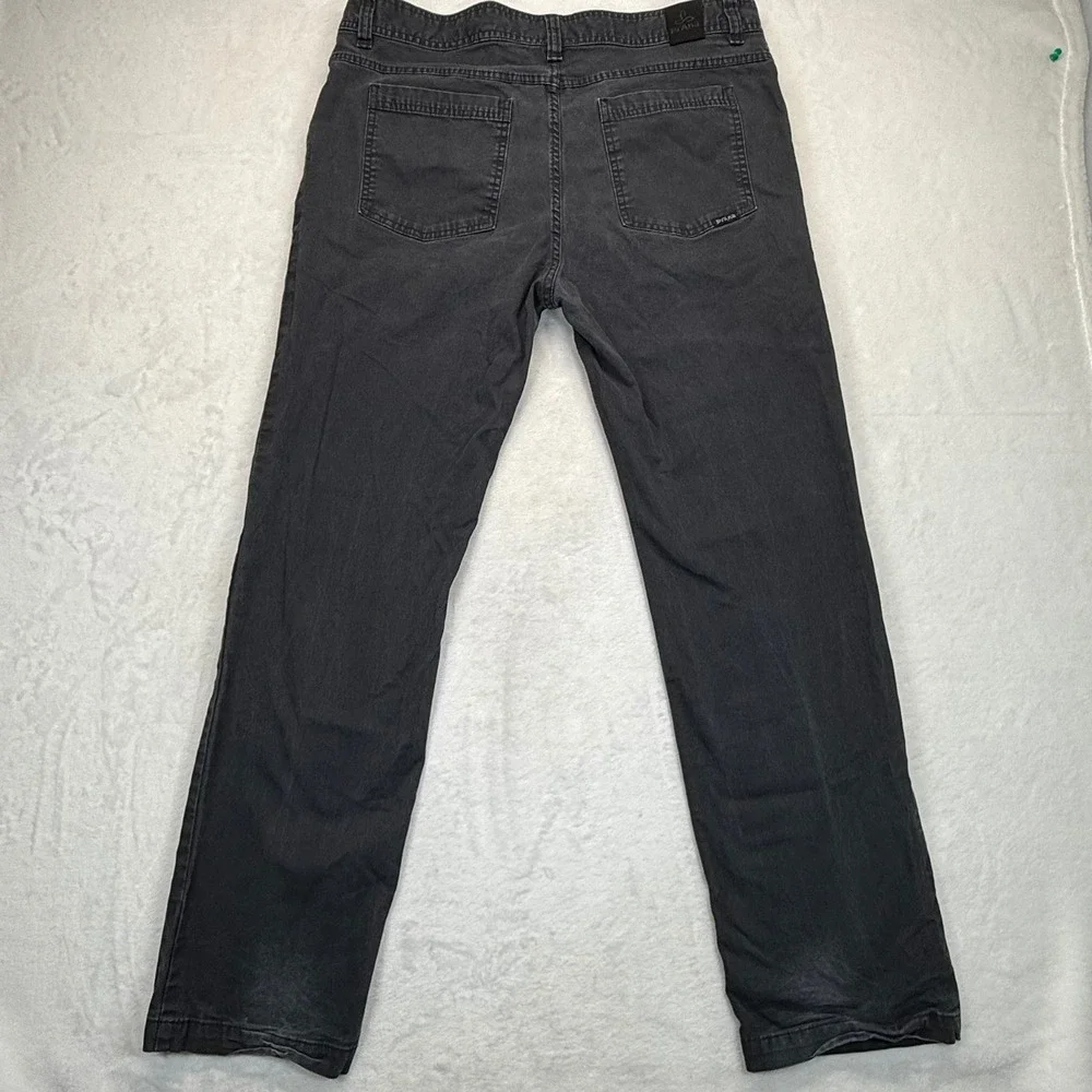 Prana‎ Breathe Slim Fit Pants Organic Cotton Blend Black Jeans 38x32
